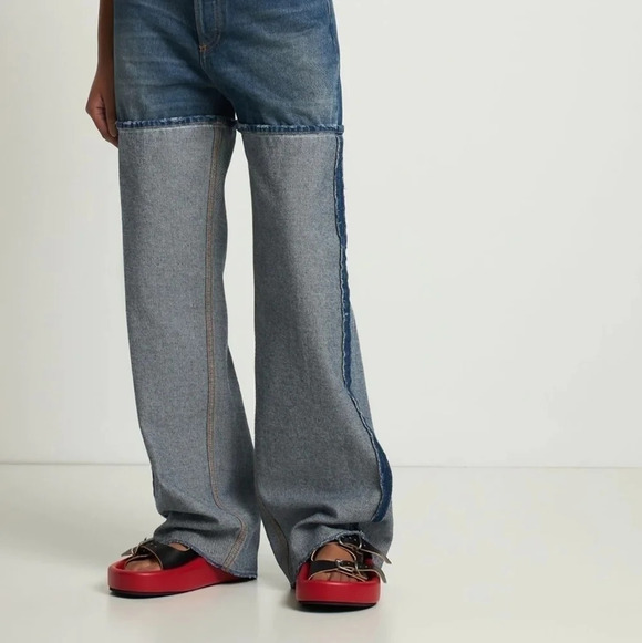 ✨️Host pick✨️ MM6 red leather platform sandal size 39 - Picture 3 of 7